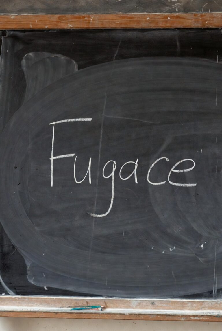 Le mot du tableau : Fugace