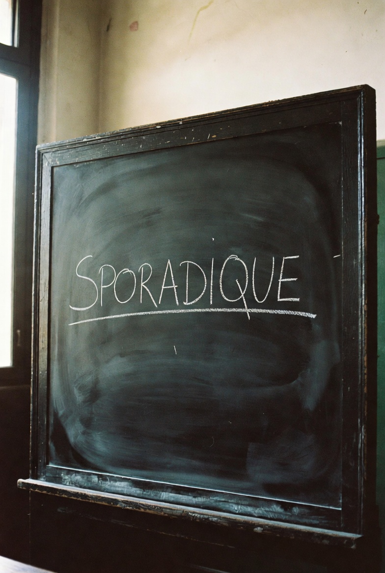 Le mot au tableau : Sporadique